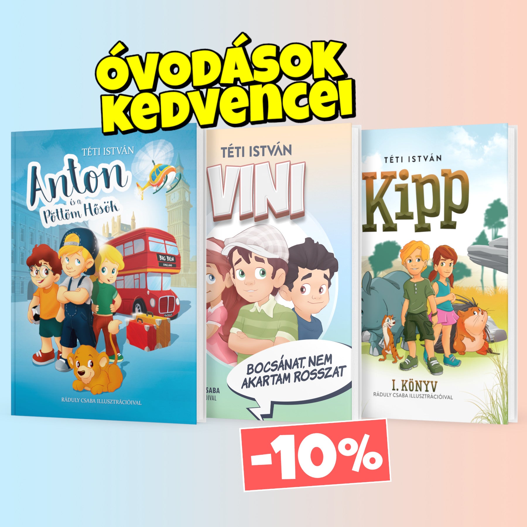 Óvodások kedvencei könyvcsomag